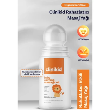 Bebekler için rahatlatıcı masaj yağı – hassas ciltler için yatıştırıcı ve koruyucu formül, 60 ml