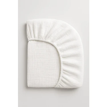 Müslin Lastikli Çarşaf – 70X110 Bebek Yatağı Için | %100 Doğal Pamuk,