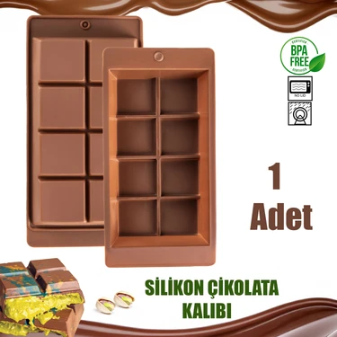 Porsima Mys 30301-1 Çikolata Kabı Dubai Silikon, Çikolata Yapma Kalıbı Bpa Free Pratik Çikolata