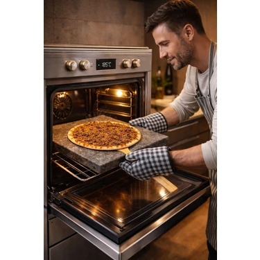 %100 Doğal Bazalt Fırın Taşı | Pizza Taşı | Mangal Taşı |