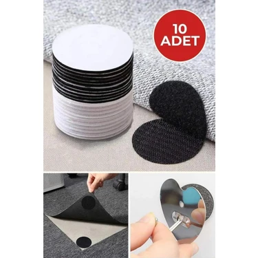 Sanal Trend 10 Adet Halı Kilim Koltuk Örtüsü Kaydırmaz Sabitleyici Cırt Yıkanabilir Kendinden