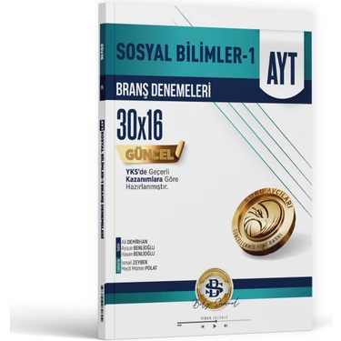 Bilgi Sarmal Yayınları Bilgi Sarmal Sosyal Bilimler 1 Branş Denemeleri Üniversite Hazırlık AYT