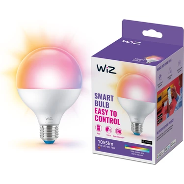 75W Renkli Ambiyans E27 Akıllı Ampul (G95) Matter, Google Home, Alexa