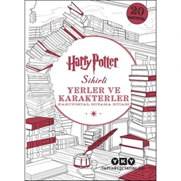 Harry Potter Sihirli Yerler ve Karakterler - Kartpostal Boyama