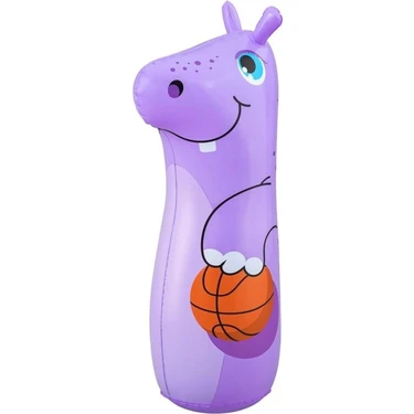 Bestway 52152 Bop Bags Hipopotam Desenli Hacıyatmaz 89 cm Sulu Hacı