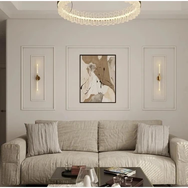 Decogold Decozza Dekoratif Boyanabilir Duvar Çıtası Hazır Kesimli 2,5 cm Çıta Duvar