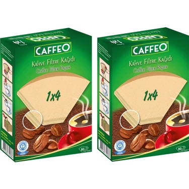 Caffeo Kahve Filtre Kağıdı 1x4 80'li 2 Paket