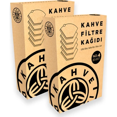 Kahve Dünyası 2'li Paket Filtre Kahve Kağıdı (80 Adet) - Türkiye Üretimi, Nötr Tat, French Press ve