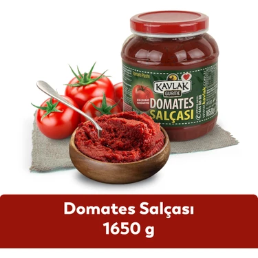 Kavlak Zeytin Kavlak Domates Salçası 1,65 kg İkili Konsantre Doğal Ürün Mutfaklarınıza Lezzet