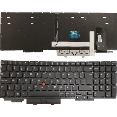 Ni-On Lenovo Thinkpad E15 Gen2 20TD 20TE uyumlu Notebook Klavye (Siyah