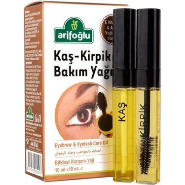 Arifoğlu 20 ml Kaş ve Kirpik Bakım Yağı - E Vitamini ve A Yağı İçeren Bitkisel Karışım,