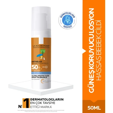 La Roche-Posay Anthelios Baby Losyon 50 ml SPF50+ Hassas Ciltler İçin Suya Dayanıklı