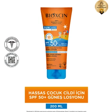 Bioxcin Sun Care Kids Spf 50 Çok Yüksek Korumalı Çocuk Güneş Losyonu 200
