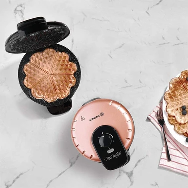 Korkmaz A319-03 Mia Rose Gold Waffle Makinesi - 850