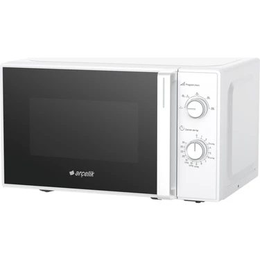 Arçelik MD 201 B Beyaz Mikrodalga Fırın 20 L Kapasite 700 W Güçlü Buz Çözme