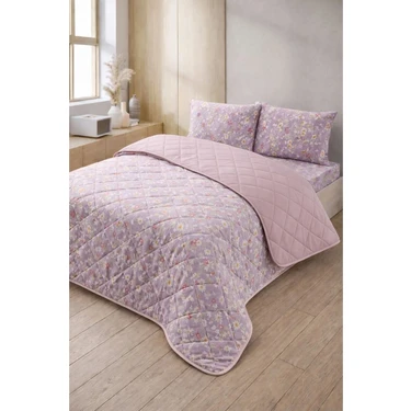 Formeya Kapitoneli Tek Kişilik Desenli Pike - Yatak Örtüsü Takımı 160x230 cm - 1 Adet Yastık