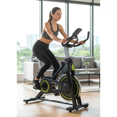 Dynamic Spin Bike V8 Kondisyon Bisikleti 29 kg Taşıma Kapasitesi Manuel Direnç ve LCD
