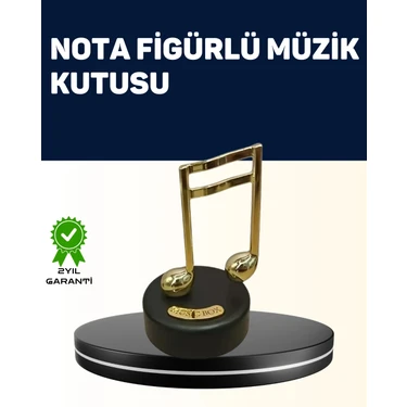 Uravas Store Melodious Music Altın Nota Figürlü Müzik