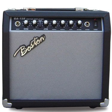 Boston GA15R Kombo Elektro Gitar Amfi 15 Watt Siyah Renk ile Ev Kullanımına