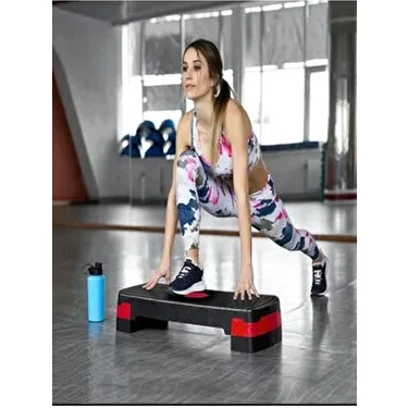 Leyaton Step Tahtası İki Kademeli Aerobik Spor ve Fitness Adım Platformu Hafif ve Taşınabilir