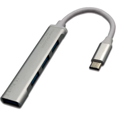 Dexim DHU0003-Dexim Elite USB-Typ-c to 4 Port USB-A
