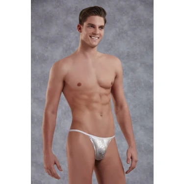 DOREANSE 1326 ERKEK SILVER SNAKE TANGA