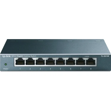 TP-Link TL-SG108 8 Port 10-100-1000 Mbps Switch Çelik