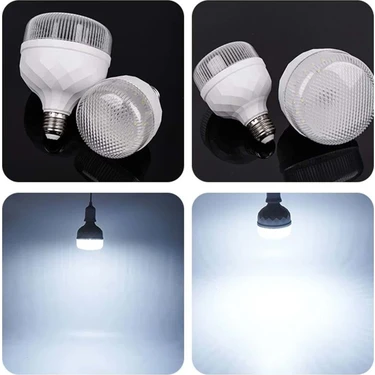 Zmr 50W Kristal Camlı T-Bulb LED Ampul E27 Beyaz Işık ZMR-113/B 6500K