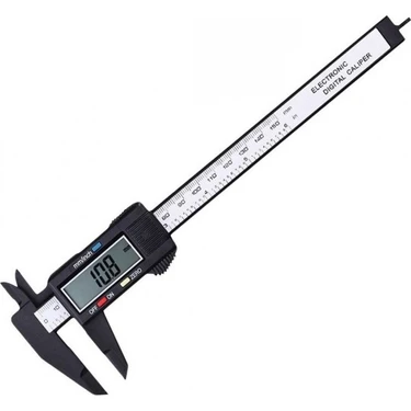 GOMAX Dijital Kumpas Mini 150 mm Siyah Renkli Hassas Ölçüm Aleti Kullanım