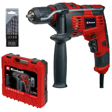 Einhell Darbeli Matkap TC-ID 720/1 E Kit (delme/darbeli delme, 13 mm mandren, devir elektroniği,