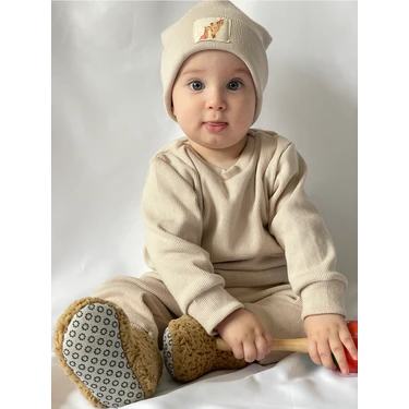 MiaBaby Pamuk Bereli 3'lü Takım Bebek ve Çocuk