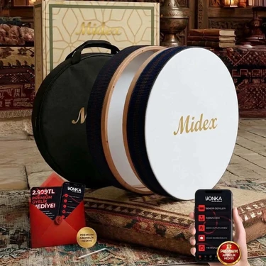Midex BR-410 Kaliteli Bendir Def Akort Ayarlı El Tutma Oyuklu