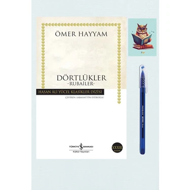 Dara Yayınları Dörtlükler - Ömer Hayyam - Iş Bankası - Rubaiyat - mavi Tükenmez