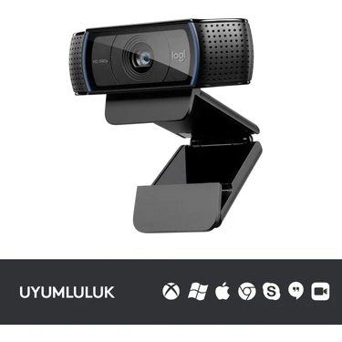 Logitech C920 PRO HD 1080p Stereo Ses ile Web Kamerası -
