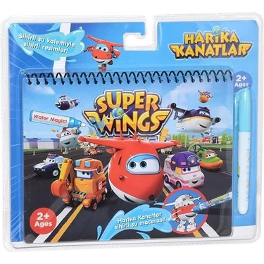 Gepettoys Harika Kanatlar Sihirli Boyama Kitabı Su İle Boyama Eğlencesi 2+ Yaş