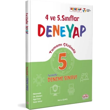 Editör Yayınları 4. ve 5. Sınıf Deneyap Tamamı Çözümlü 5 Deneme