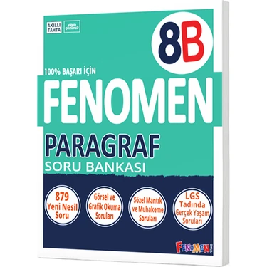 Gama Yayınları Fenomen Yayınları 8. Sınıf Paragraf B Fenomen Soru