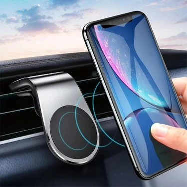 Sinda Araba Klimasına Takılan Mandallı Mıknatıslı Telefon