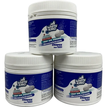 White King Cholorex Efervesan Nadcc Klor Tablet (5GR)/100 Adet - Içme ve Kullanma Su