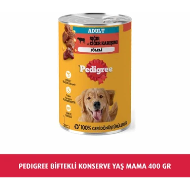 Pedigree sığır ciğer karışımı 400 gr