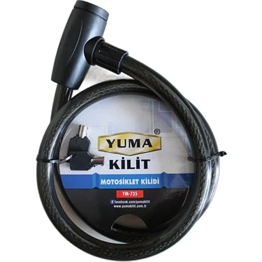 İlk El Grup Yuma YM-735 120 cm 20 mm Motorsiklet Kilidi