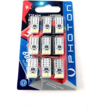 Photon T10 W5W 12V 10SMD LED (9'lu