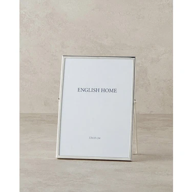 English Home Felicita Metal Çerçeve Gümüş Renk 13 x 18 cm Modern