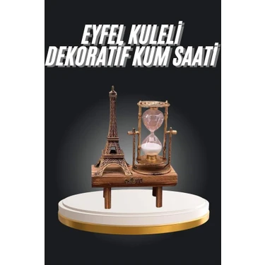 Aesco Eyfel Kuleli Kum Saati Dekoratif Hediyelik Eşya Retro Eyfel Kulesi -