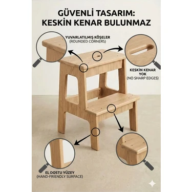Basamaklı Mutfak Tabure