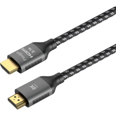 Paugge 2 Metre Ultra Sertifikalı HDMI 2.1b Kablo - 8K60Hz, 4K 240Hz, 4K120Hz, 4K60Hz, Earc, Hdcp