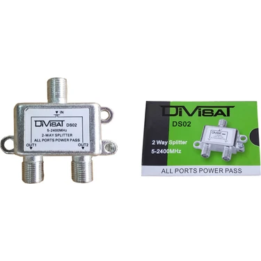 Divisat 1 Giriş 2 Çıkış 1/2 Splitter