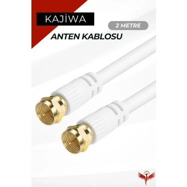 Kajiwa 2 Metre Anten Kablosu Hazır 4k Çanak Lnb Kablosu ( Altın Uç F