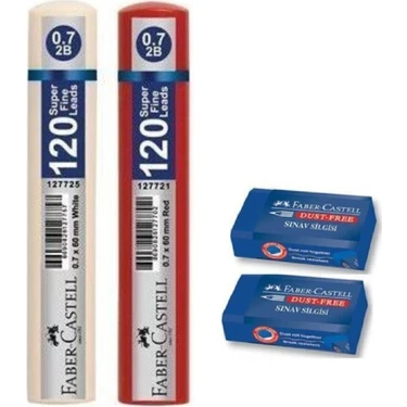 Faber Castell 0.7 120 Li Uç 2 Adet ve 2 Adet Sınav