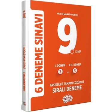 Editör Yayınları 9. Sınıf (3+3) Fasiküllü Tamamı Çözümlü 6 Deneme